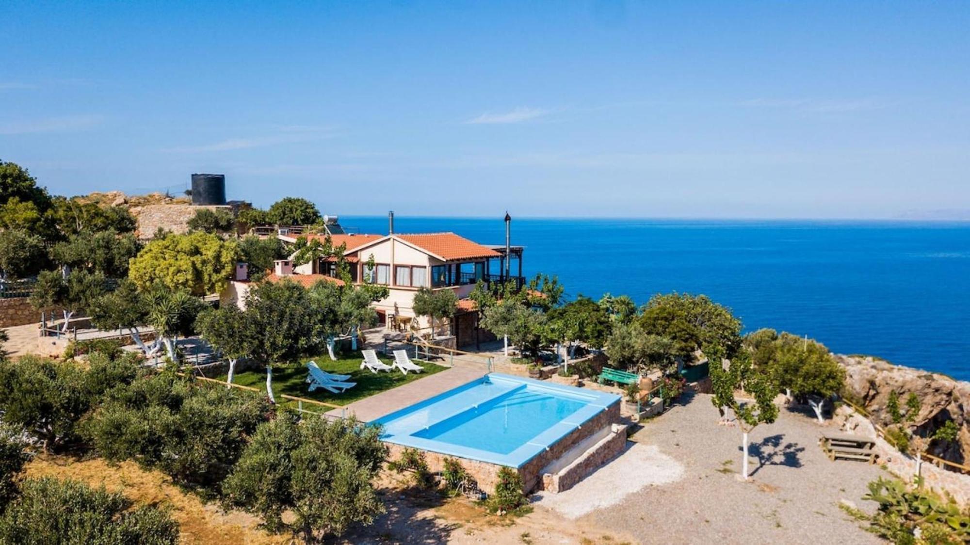 Villa Akrolithos With Private Pool La Canea Esterno foto