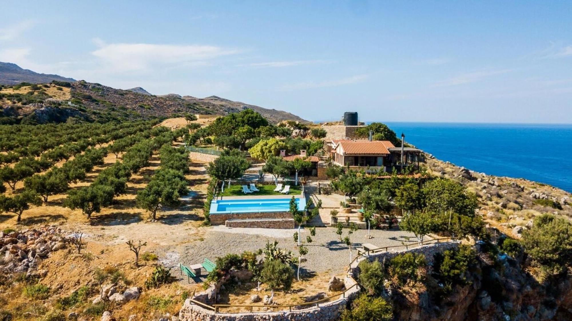 Villa Akrolithos With Private Pool La Canea Esterno foto